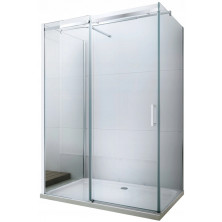 Mexen Omega 3stenný sprchovací kút, výsuvný 100 x 80 cm, transparentný, chróm - 825-100-080-01-00-3S