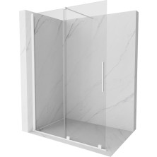 Mexen Velar Walk-in sprchová stena 150x200 cm, 8 transparent, biela 871-150-000-03-20