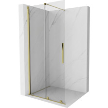 Mexen Velar Walk-in sprchová stena 70x200 cm, 8 transparent, zlatá 871-070-000-03-50