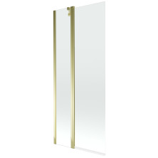 Mexen Flip vaňová zástena jednokrídlová 80 x 150 cm, transparentná, zlatá - 894-080-101-50-00