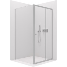 CERANO Sprchovací kút Varone L/P chróm, transparentné sklo 130x100cm pos. CER-DY505-130100