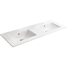 CERANO Keramické dvojumývadlo Todo biela 120x46 cm CER-431602