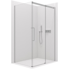 CERANO Sprchovací kút Lantono L/P chróm, transparentné sklo 150x90 cm posuvný CER-432214