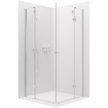 CERANO Sprchovací kút Marino Duo L/P chróm, transp.sklo 90x90 cm krídlový CER-422910